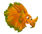 Gabe, a fish friend from the Arya and Krishna adventures