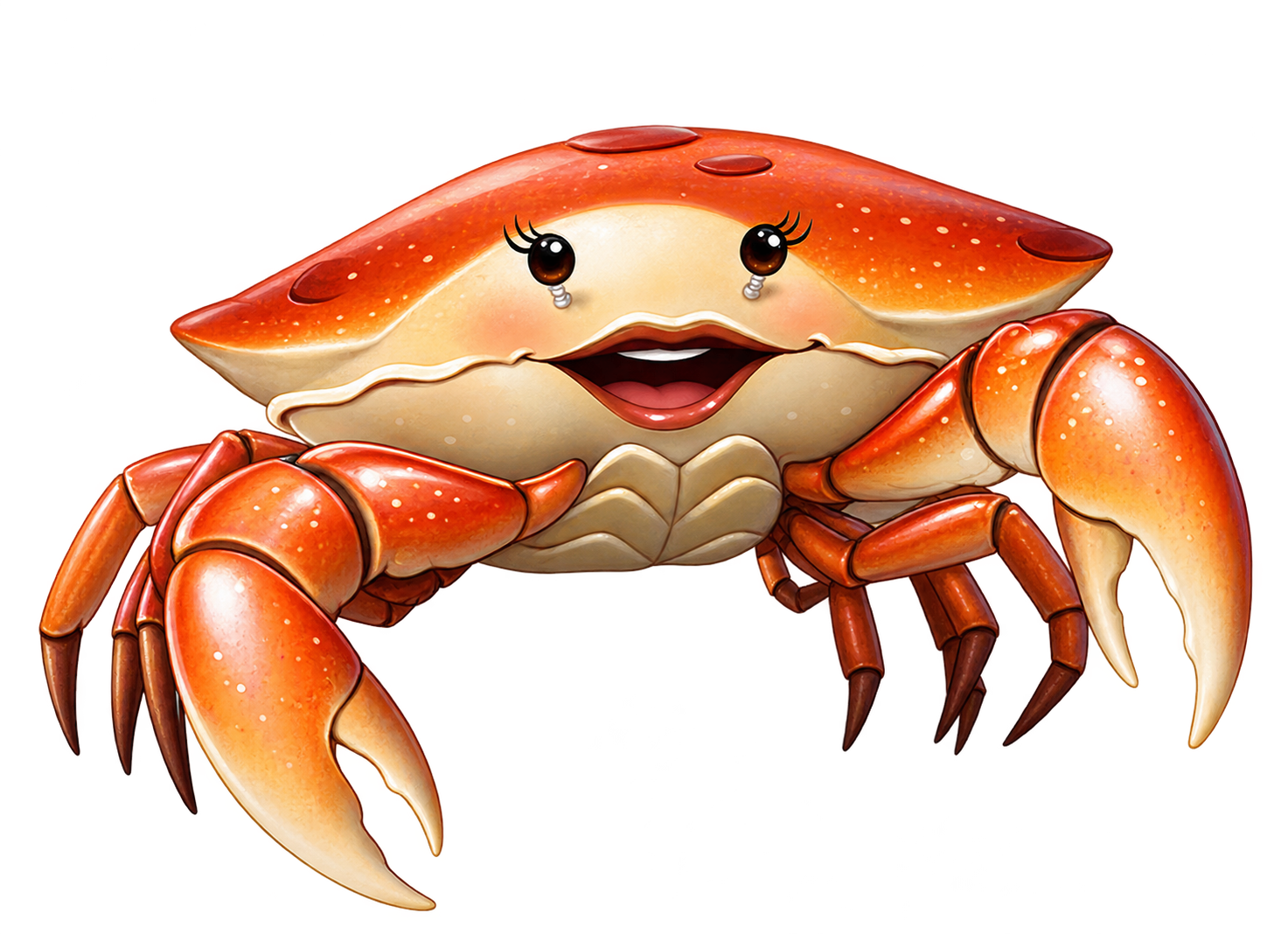 Kristin, an orange crab
